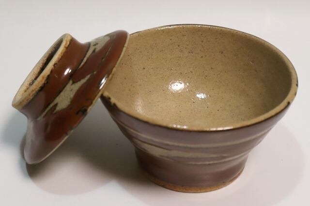 浜田庄司造 柿釉抜絵飯茶碗 5客 | 賢祥堂 うつわ店 浜田庄司造 柿釉抜絵飯茶碗 5客 | 賢祥堂 うつわ店