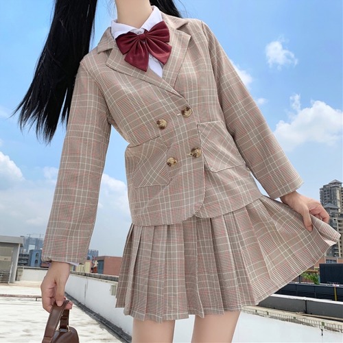 ✞ ♡ジャケット ストレッチ★プリーツスカート チェック柄 ロング エラスティック 伸縮 ✞ゴスロリ SM ミリ 甘ロリ クラロリ 和ロリ エレガント 黒ロリ 姫ロリ 華ロリ BB-BB71412096030