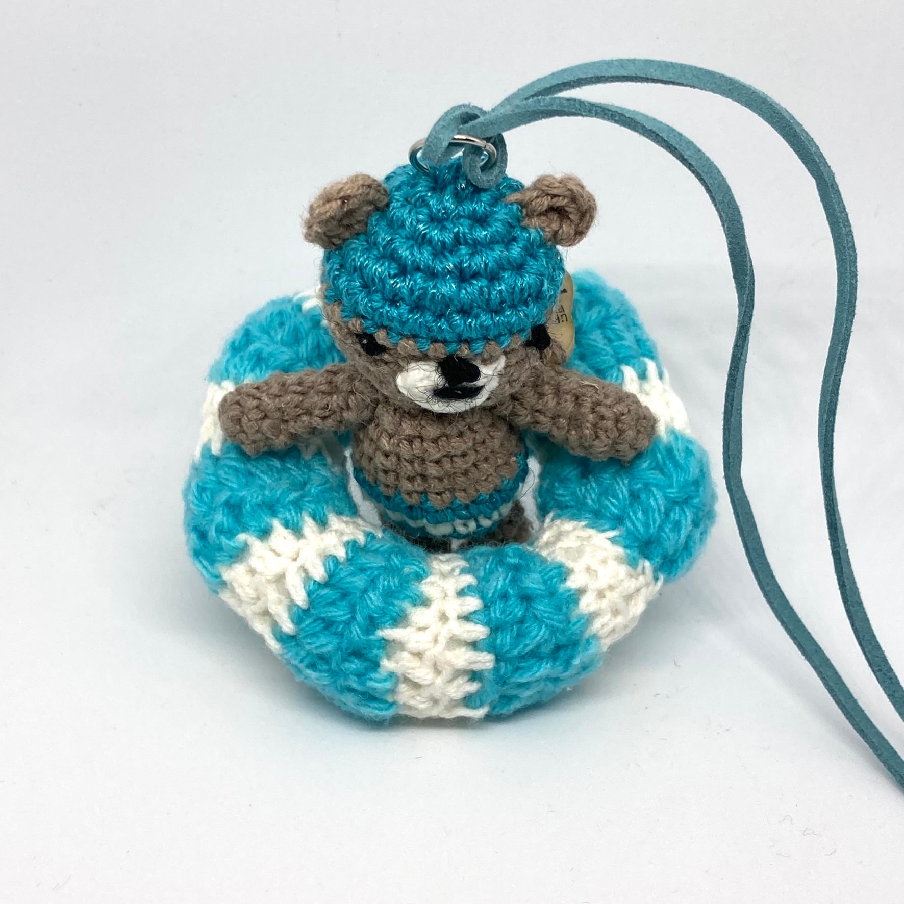 浮き輪のスイマー・クマちゃん(ブルー) | UKULELE PEANUTS