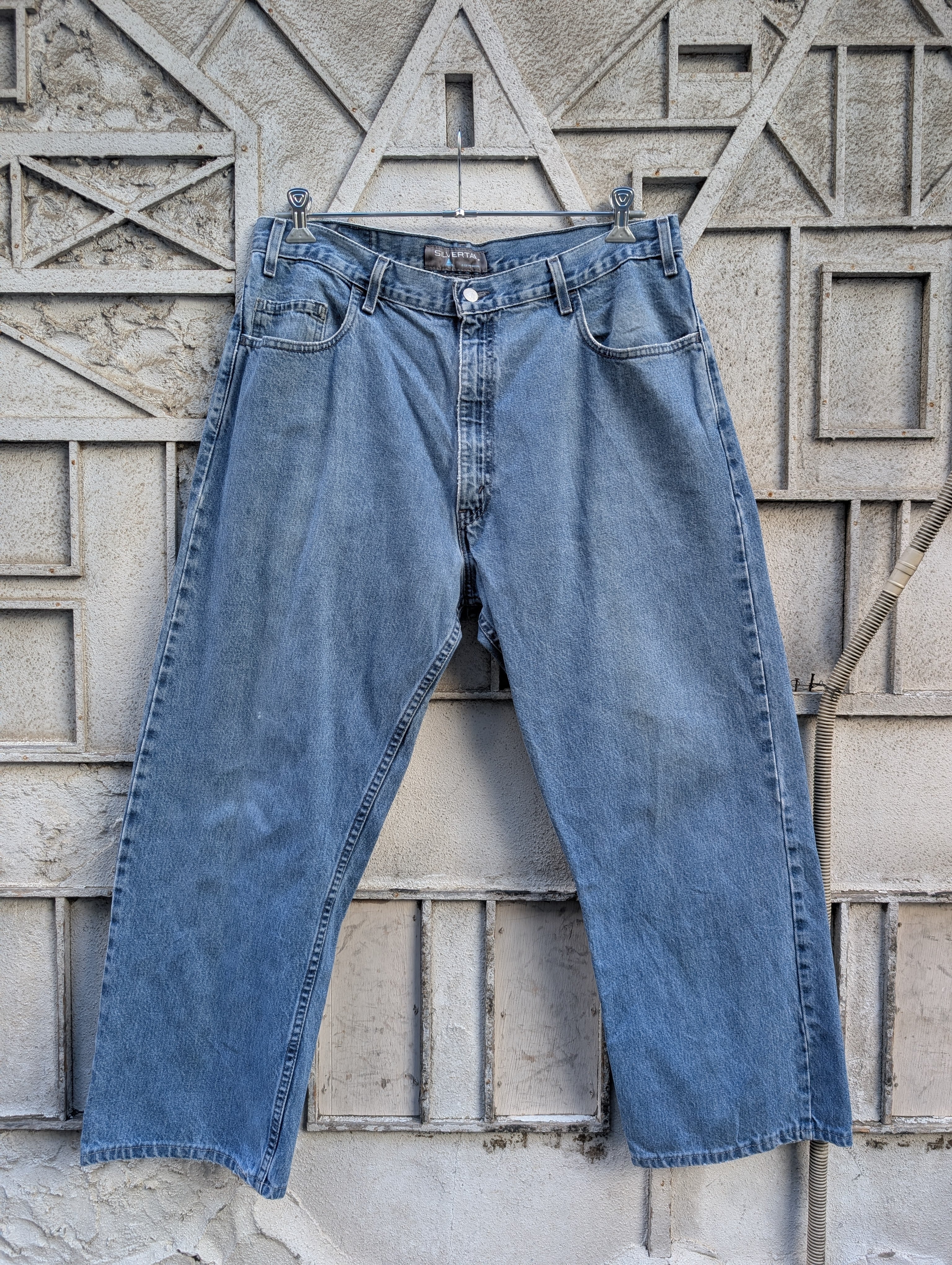 "SILVERTAB" denim pants