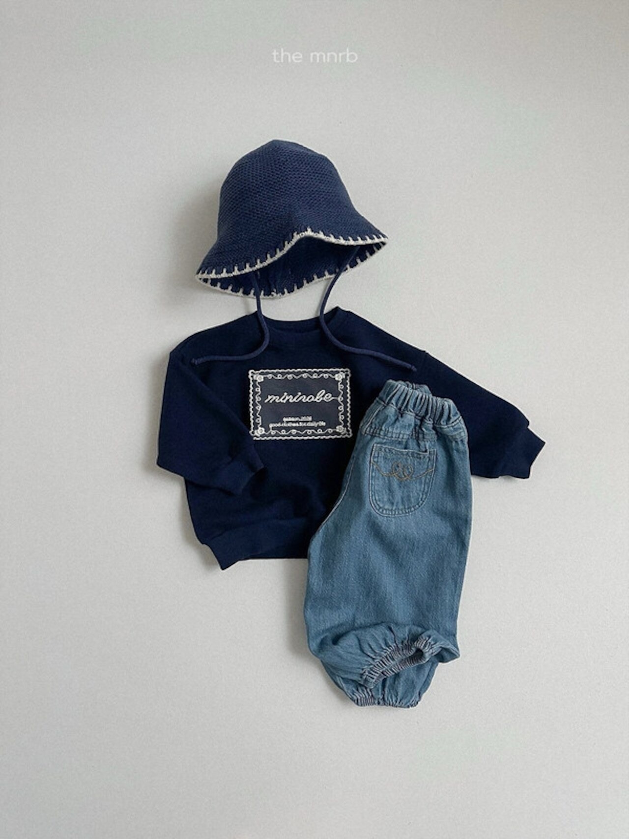 韓国子供服 / minirobe / 26Autumn / レーススウェットTシャツ / 秋服 *S~XL*