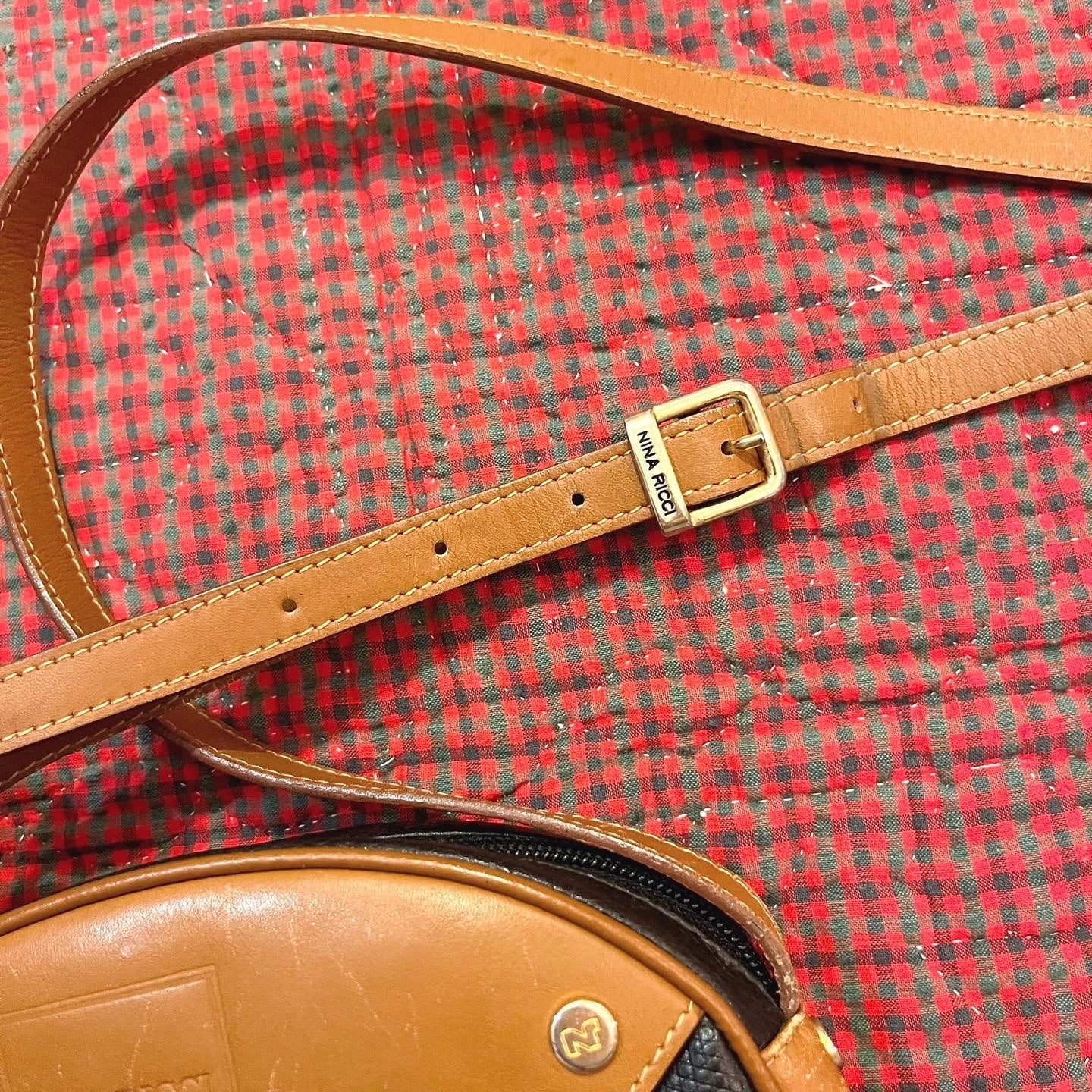 NINA RICCI /  circle leather shoulder bag