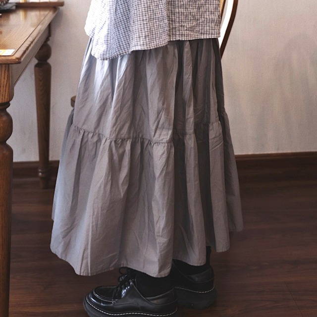 ギャザースカート　T0040