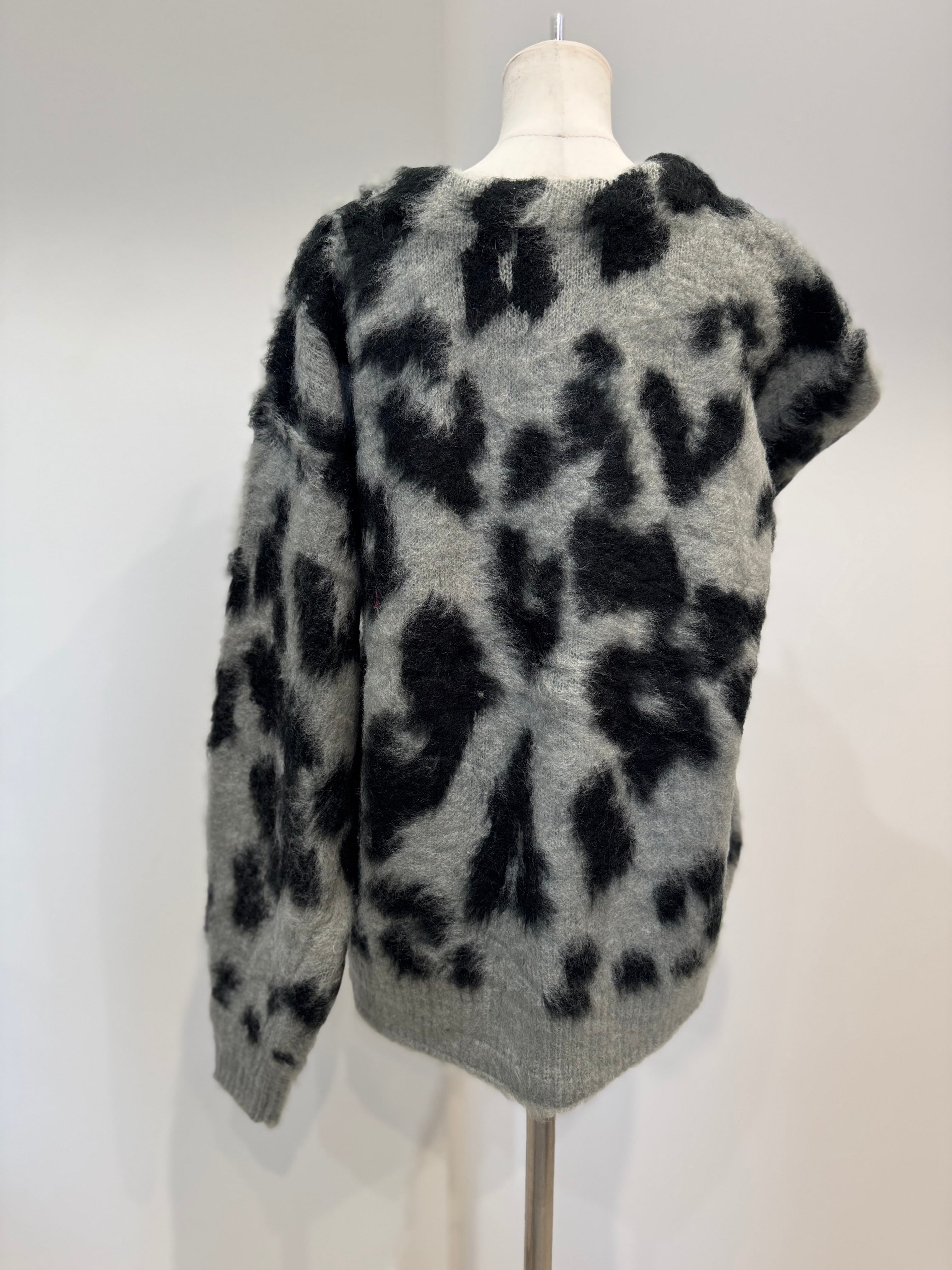 【SELECT】レオパード柄ニットカーディガン