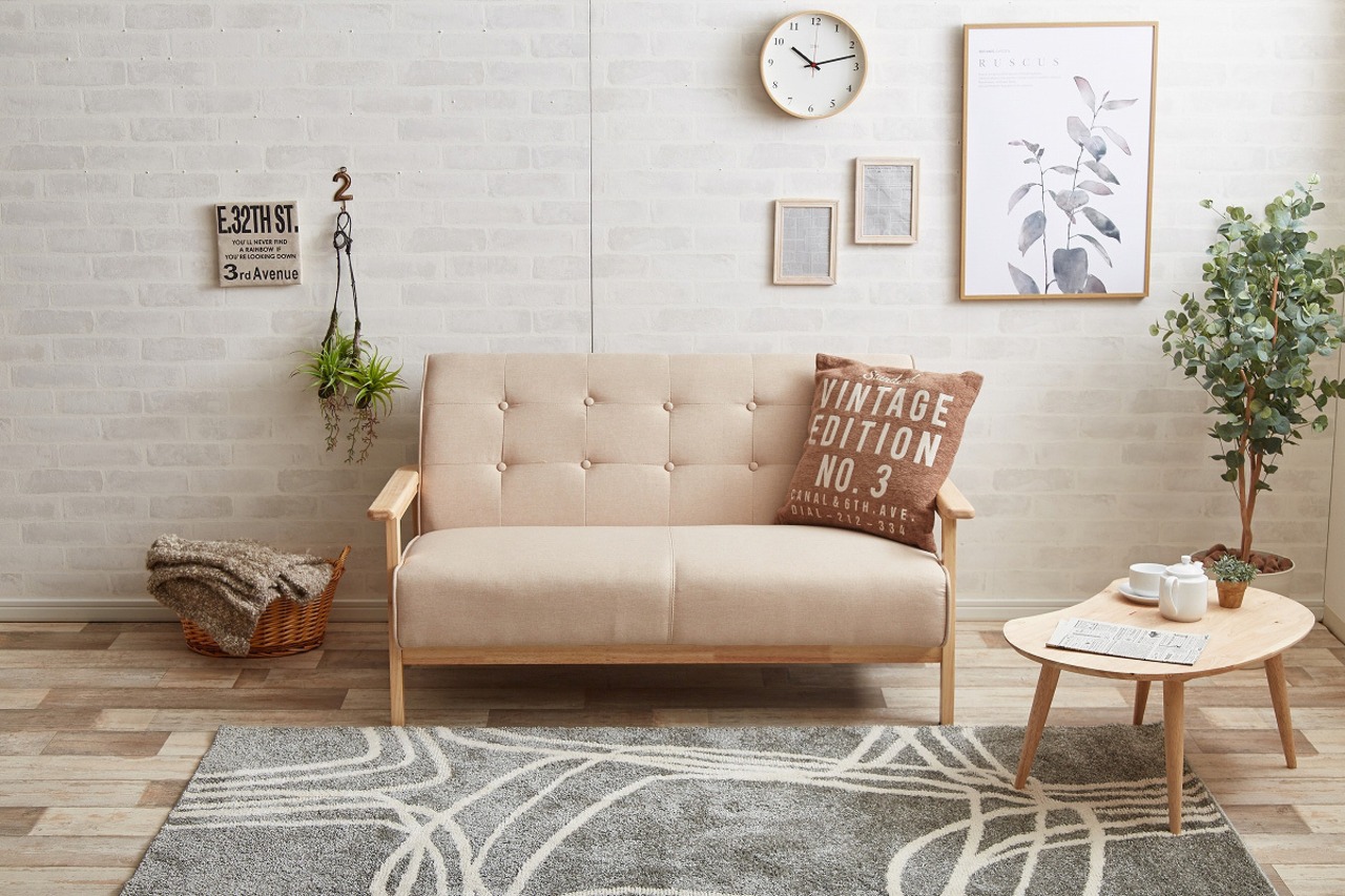 NEW RETRO オリジナル 2人掛けソファ PUレザー