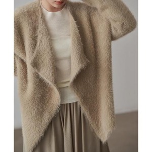 basic fur cardigan N30269