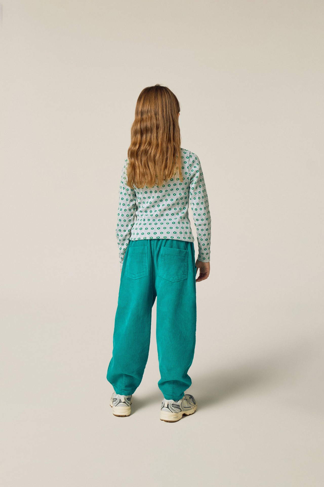 the campamento/Flowers and Stripes T-shirt