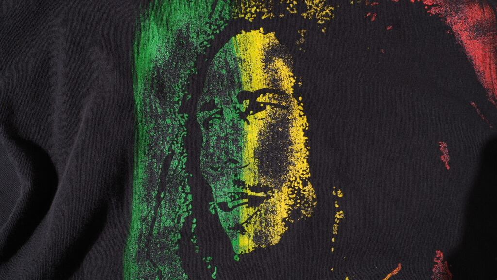 Bob Marley aging × decadent Face printed ss Tee