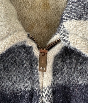 -The Dewey Corp- Vintage 70s Wool Check Coat