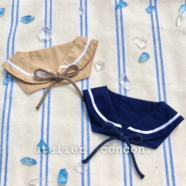 売り切れました！★新品★重ね襟・半襟セット売り♡ セーラー付け襟【オーダーメイド受注製作】 | atelier_concon