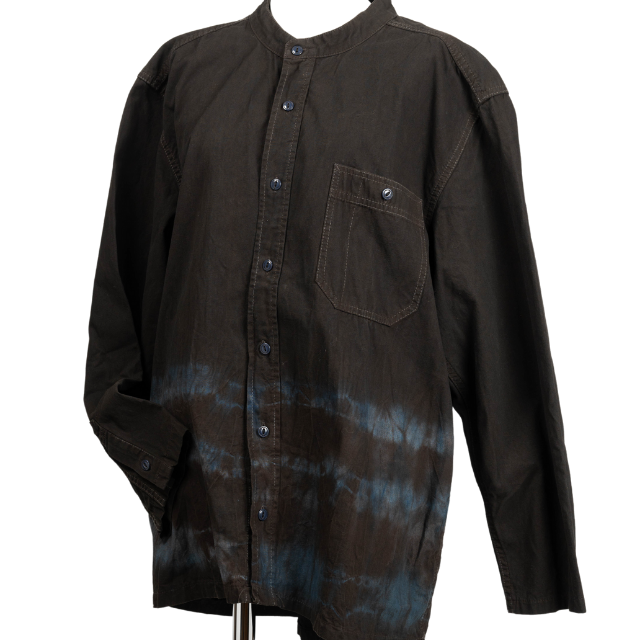 泥藍染メンズジーンズ地JK【sa059】XL