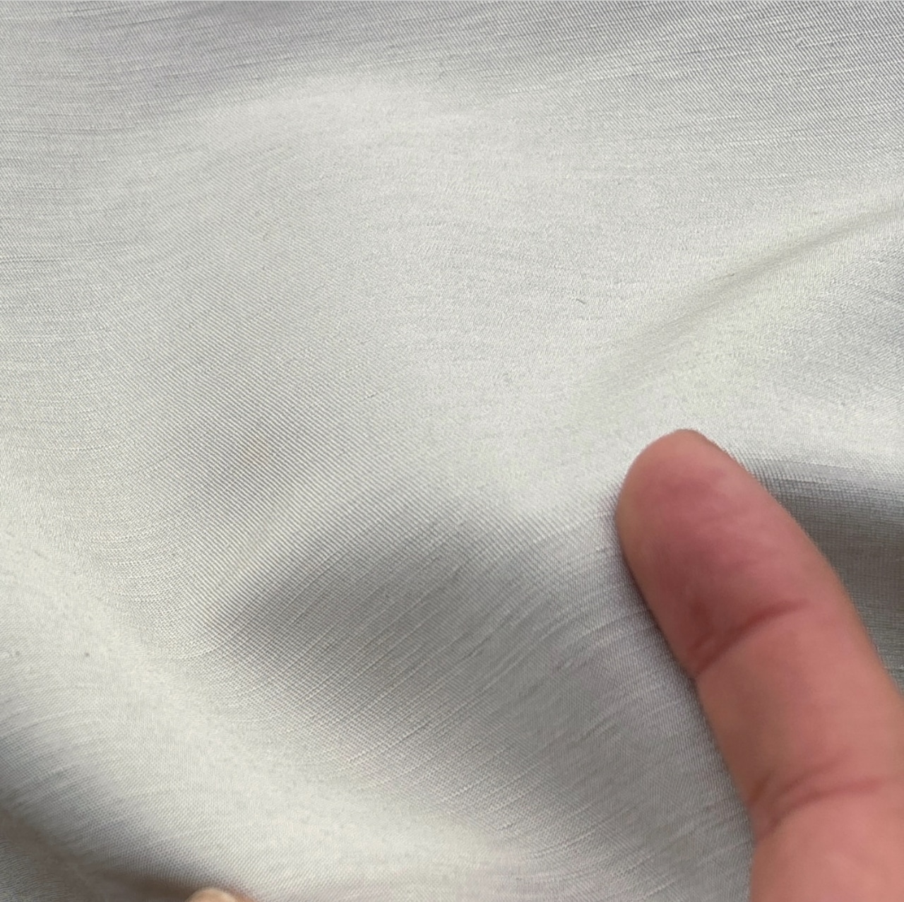 ★TB869◆2m◆ポリエステルレーヨン混とろみスラブ織り生地◆ミストグレー