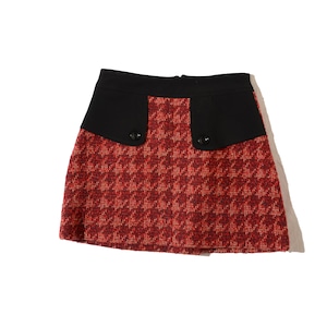 patrizia pepe houndstooth mini skirt