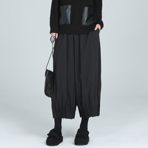 Cropped Gather Pleats Pants【TR3205】