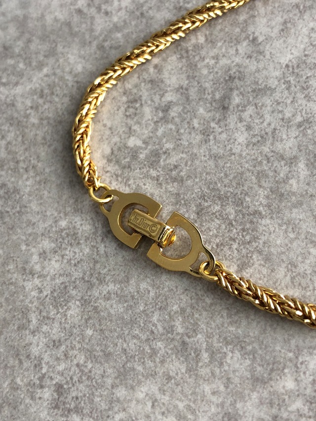Christian Dior クリスチャン ディオール ブレスレット ゴールド vintage ヴィンテージ オールド pft8gw