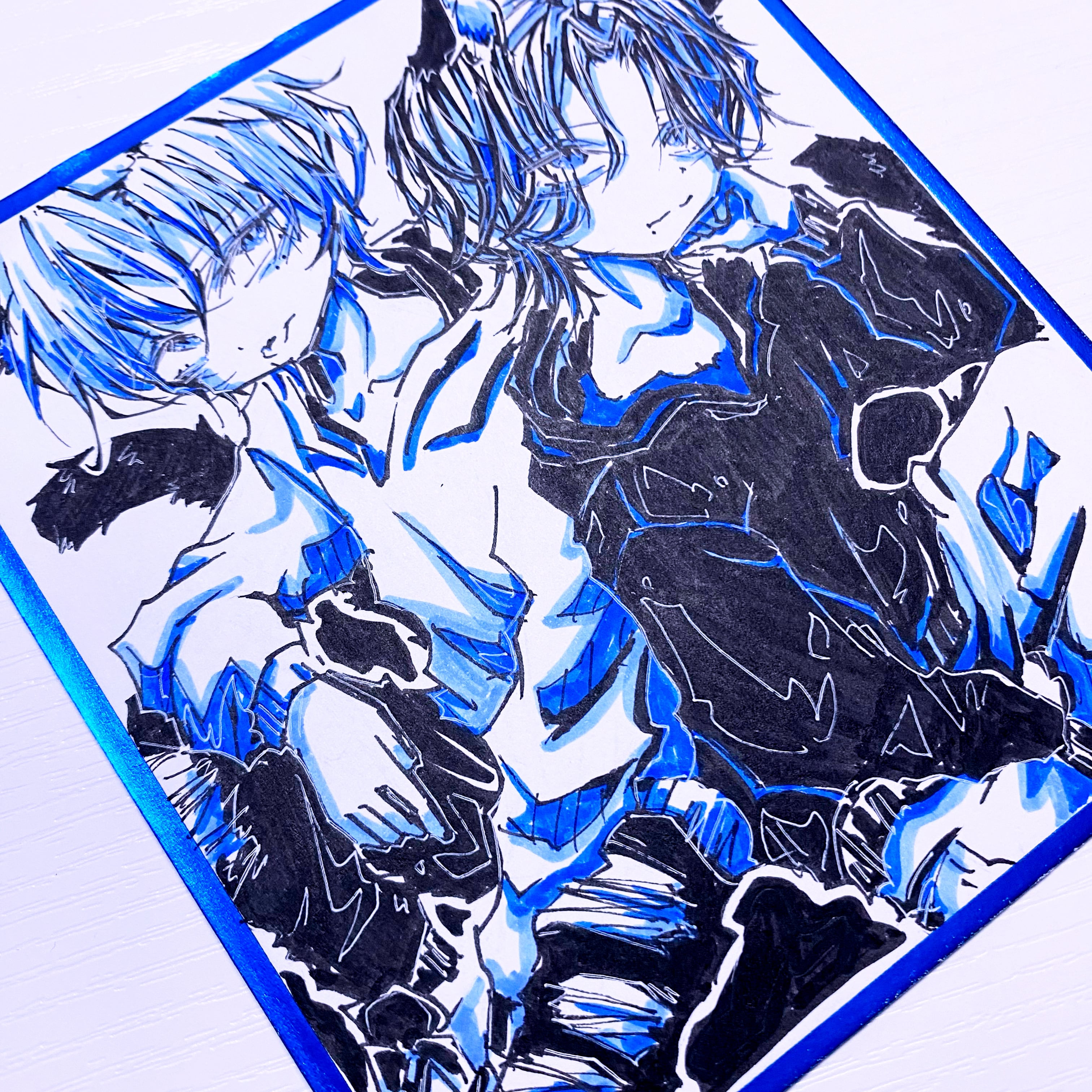 豆色紙】オリジナルイラスト原画 | OyasumiSekai