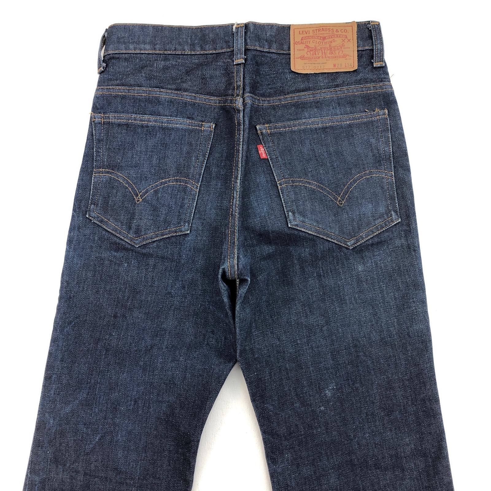 LEVI'S リーバイス 70年代 USA製 66前期 517 20517-0217 濃紺 ポケット