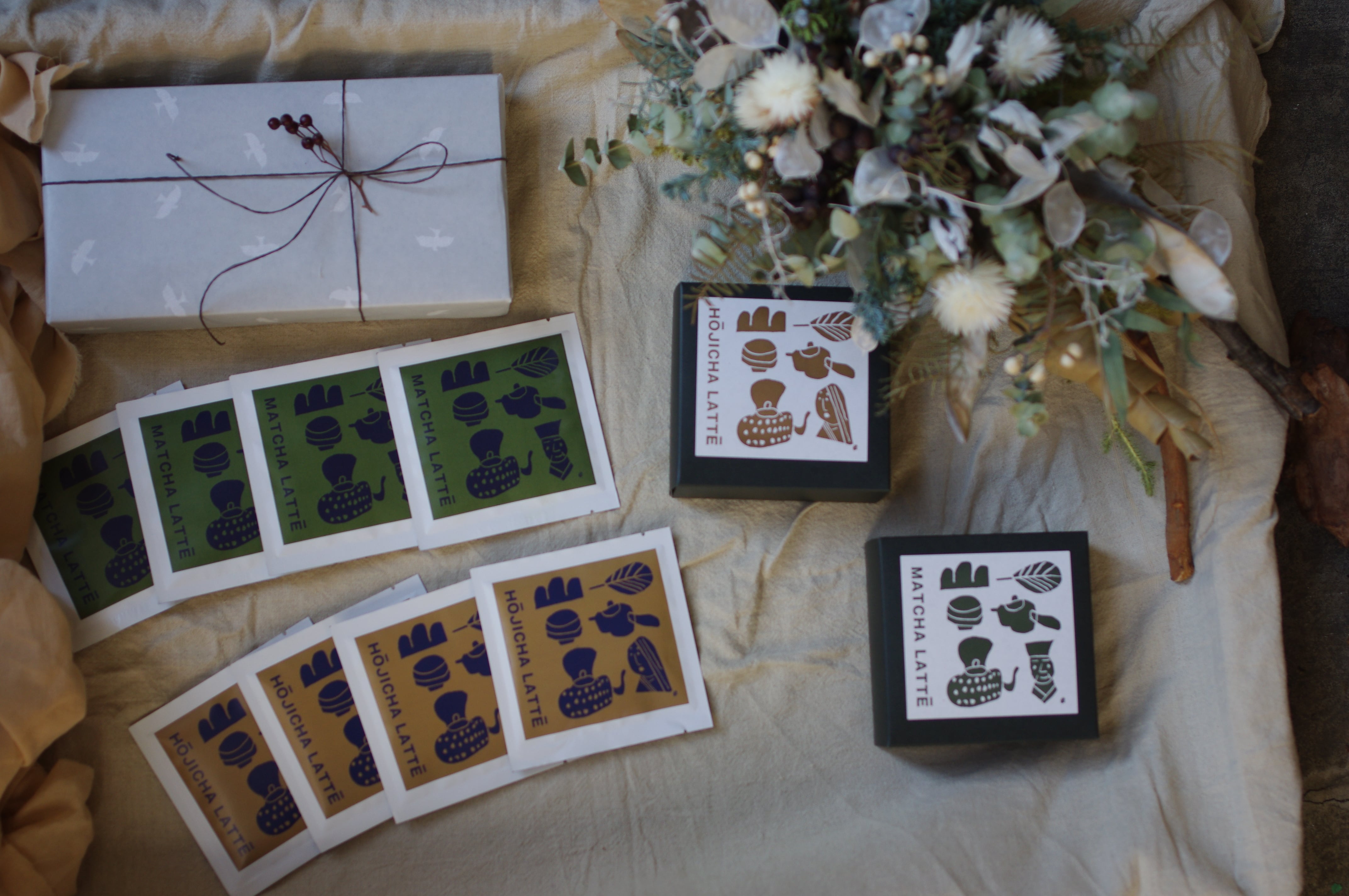 抹茶ラテ・ほうじ茶ラテ 8袋ギフトセット | 茶屋すずわ