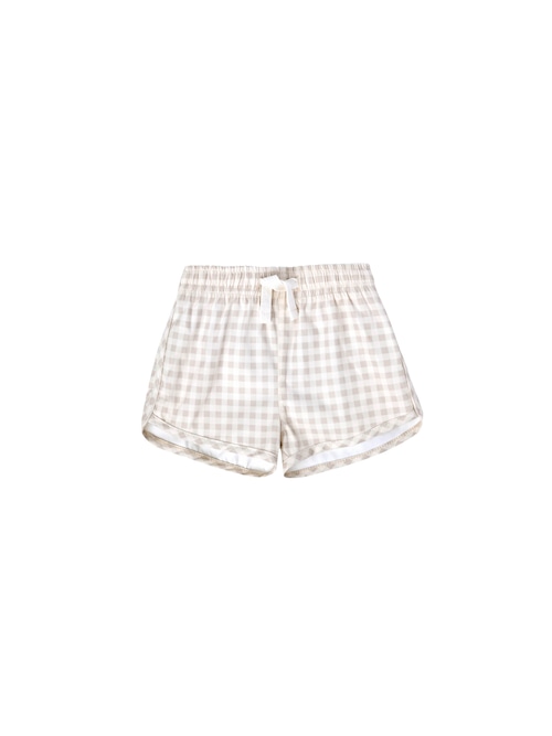 Quincy Mae(クインシーメイ) / BOYS SWIM SHORTS / SILVER GINGHAM  / 12-18M・18-24M・2-3Y・4-5Y