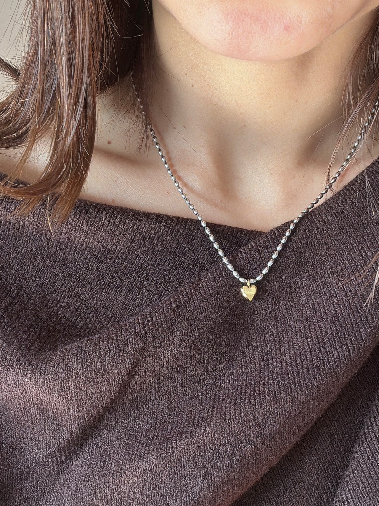 MSAハートチャームネックレス