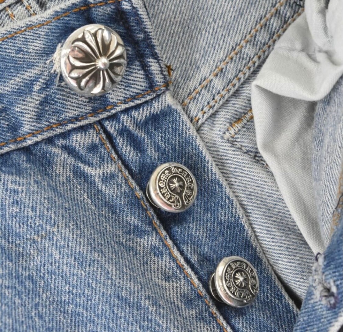 CHROME HEARTS クロムハーツ LEVI'S Denim Pants クロスパッチ CHROME HEARTS クロムハーツ LEVI'S Denim Pants クロスパッチ