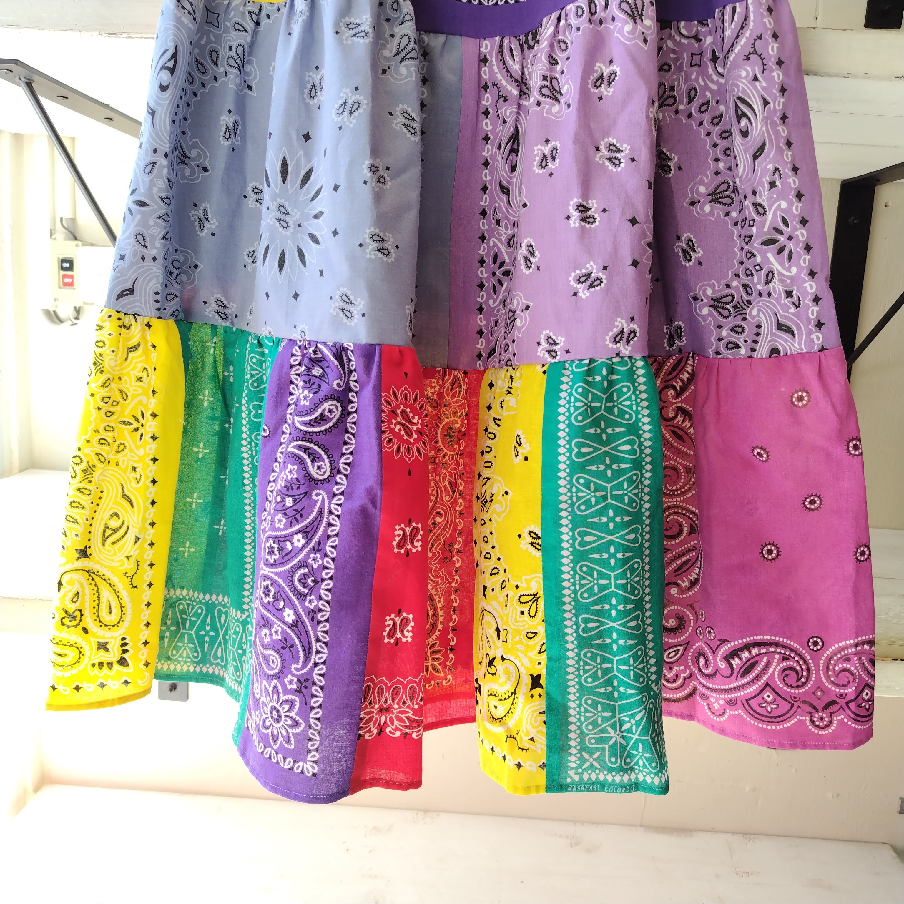 バンダナ パッチワーク リメイクロングスカート | LongBeach Omotesando 