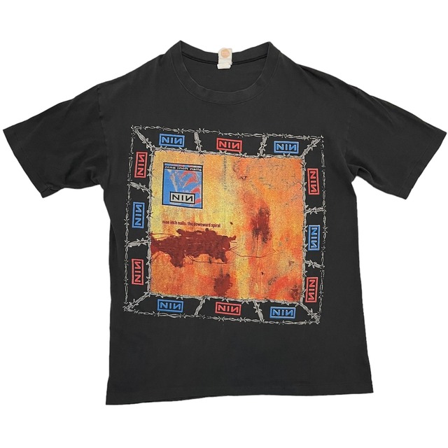 90s nine inch nails downward spiral bootleg ナインインチネイルズ Tシャツ (XL)