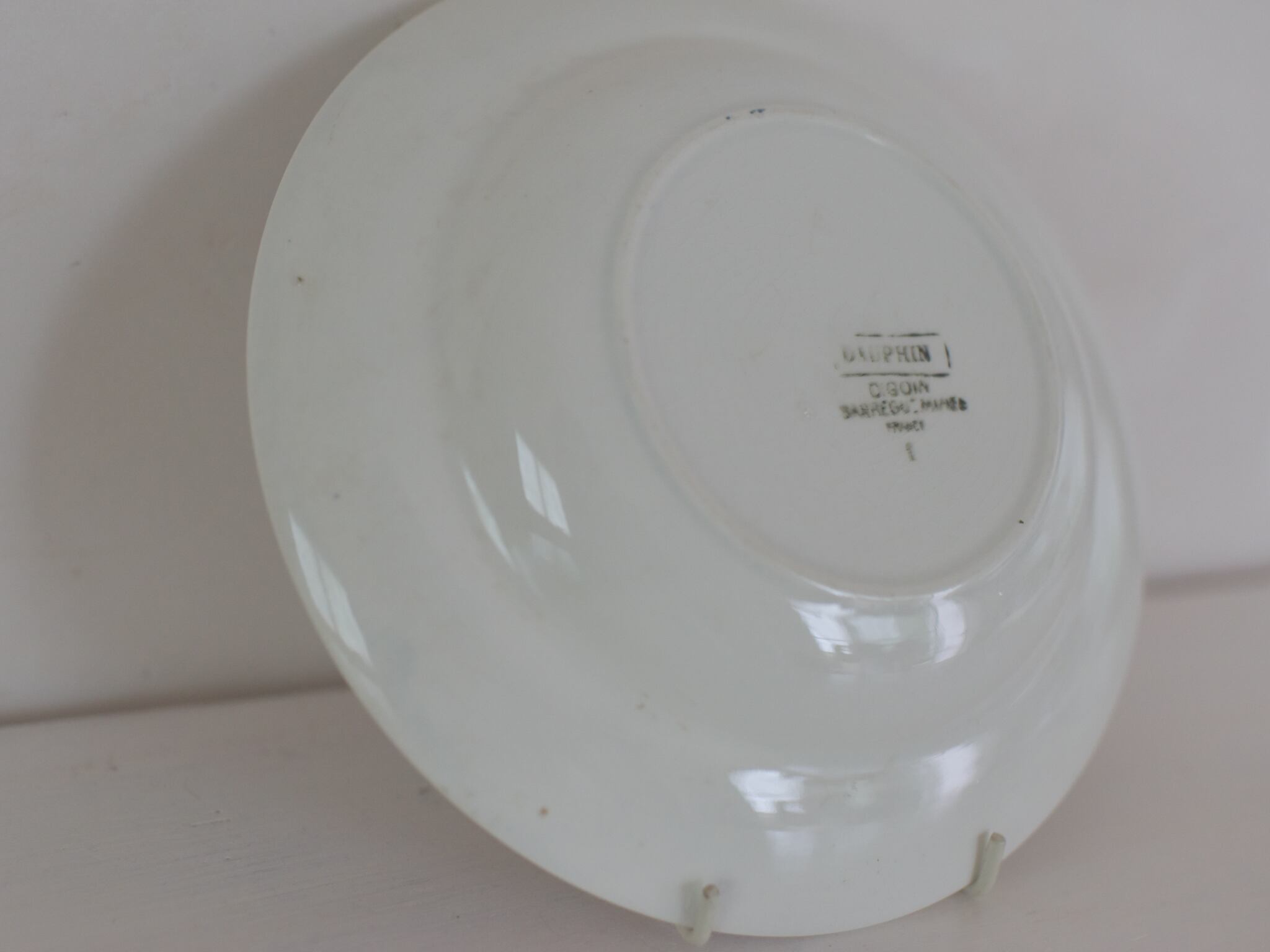 アンティーク ○1922~1965年頃○スープ皿22,5cm○Sarreguemines