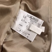 Crocodile クロコダイル スエード風生地 ハイネック ダウンジャケット M/ベージュ系 レディース