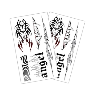 零式タトゥーシール(牙)