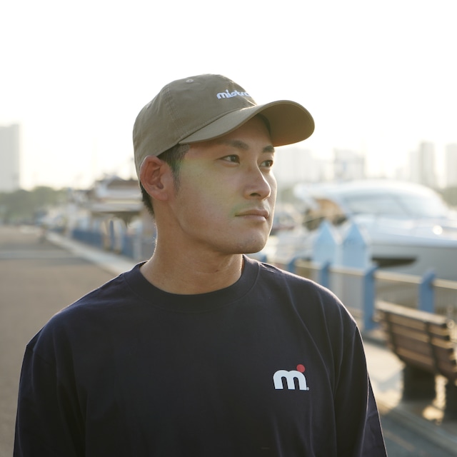 コットン長袖Tシャツ -ビッグロゴ- NAVY