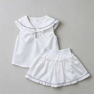 【BABY&KID】可愛いセーラーセットアップ