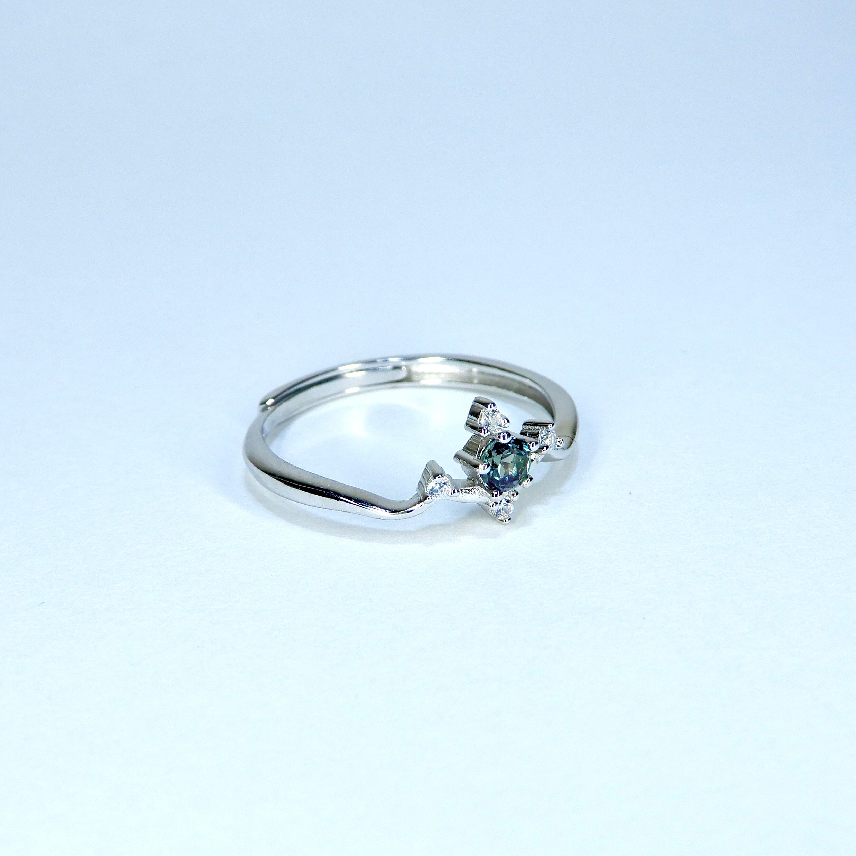 燭台Ring♦︎合成アレキサンドライト♦︎