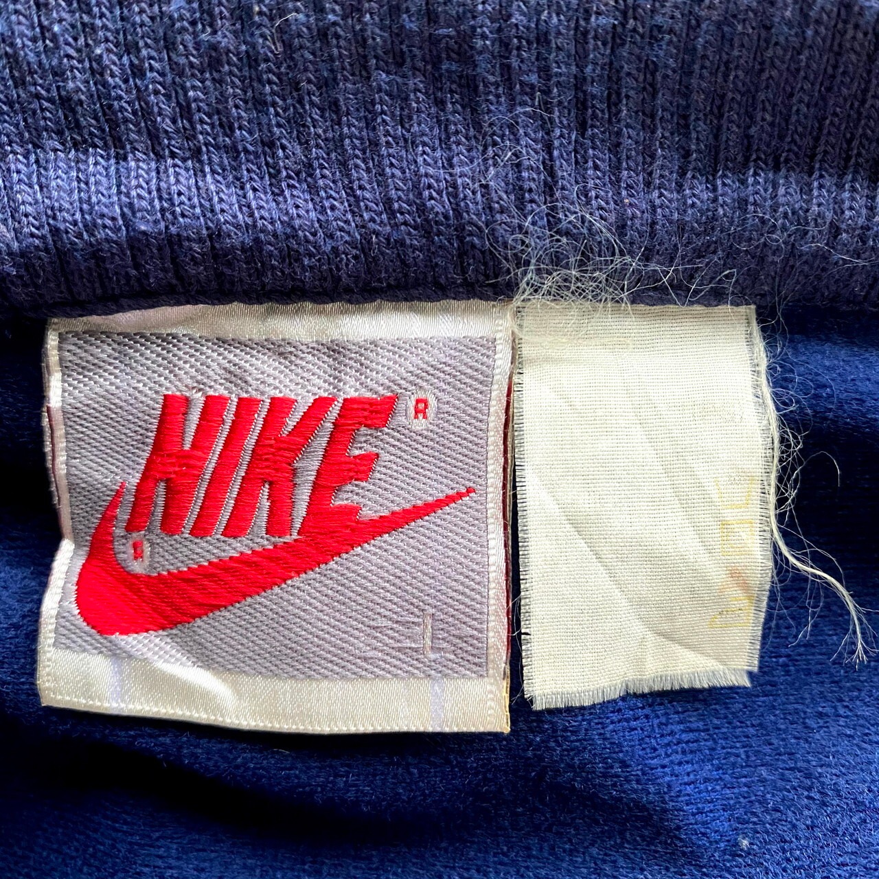 90年代 銀タグ NIKE ナイキ スウォッシュロゴ刺繍 メッシュ切り替え 