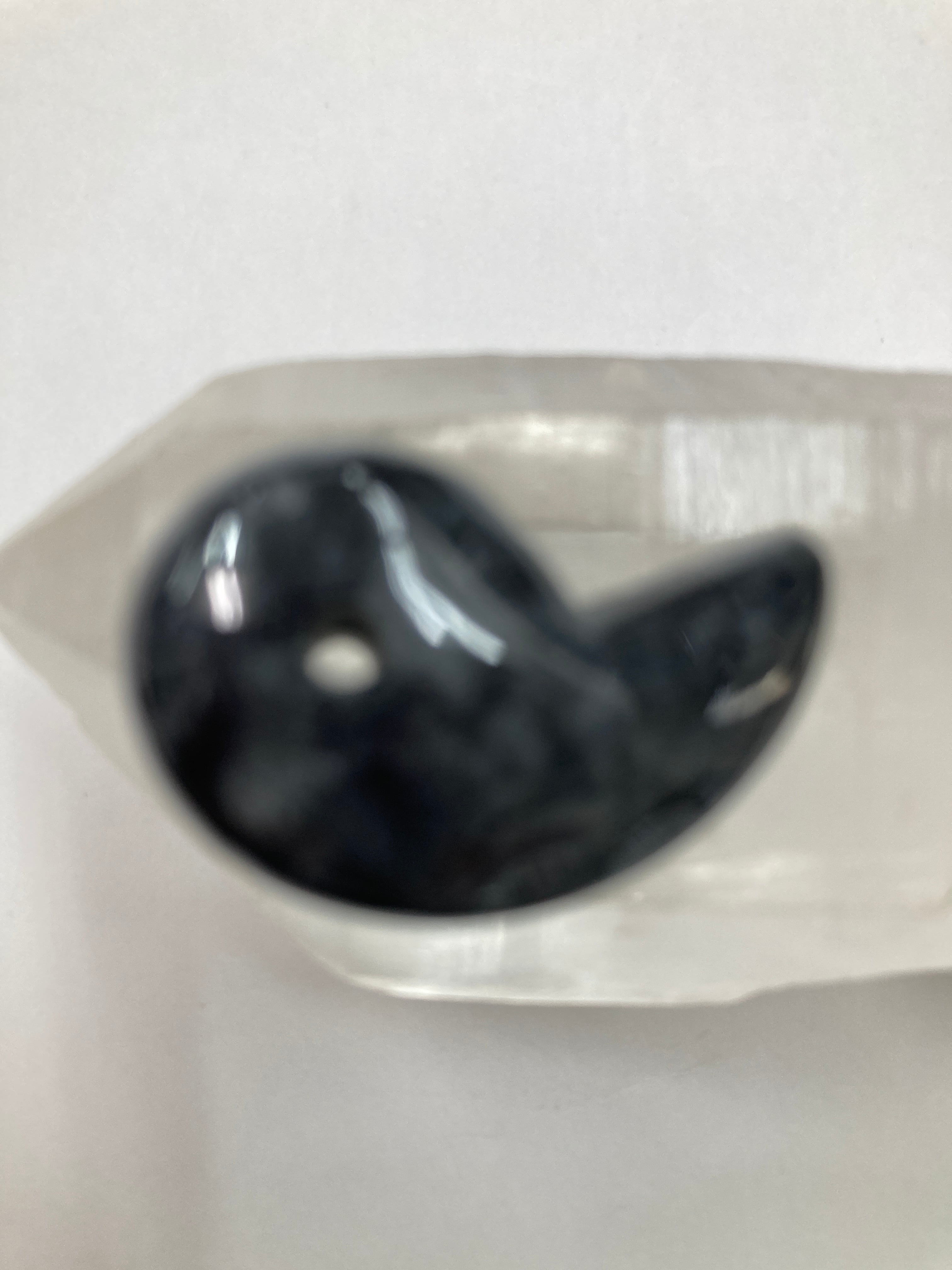 E34395】勾玉＊黒翡翠＊ペンダント Magatama Jade Pendant