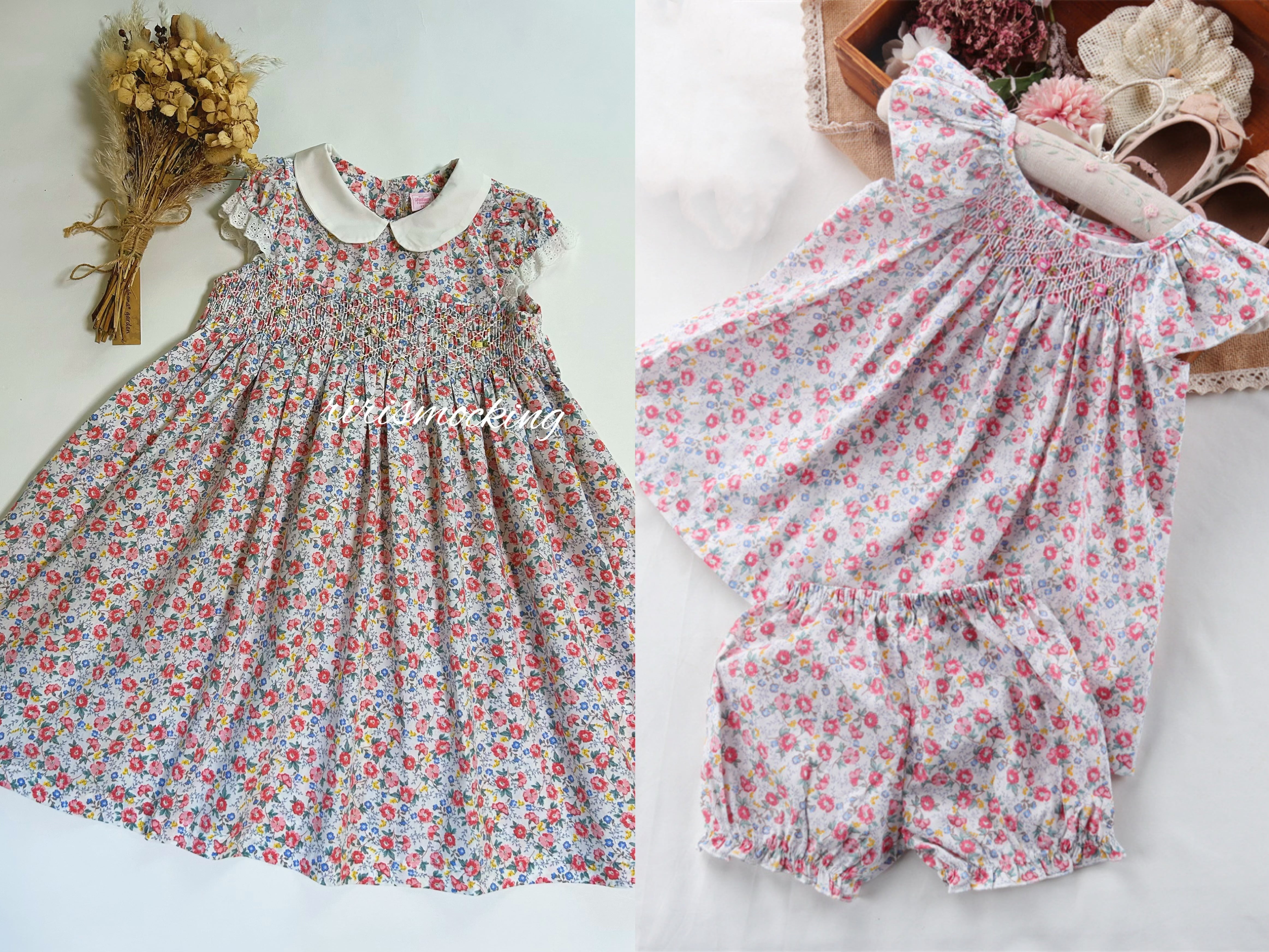 ♡rirismocking♡スモッキング 刺繍子供服