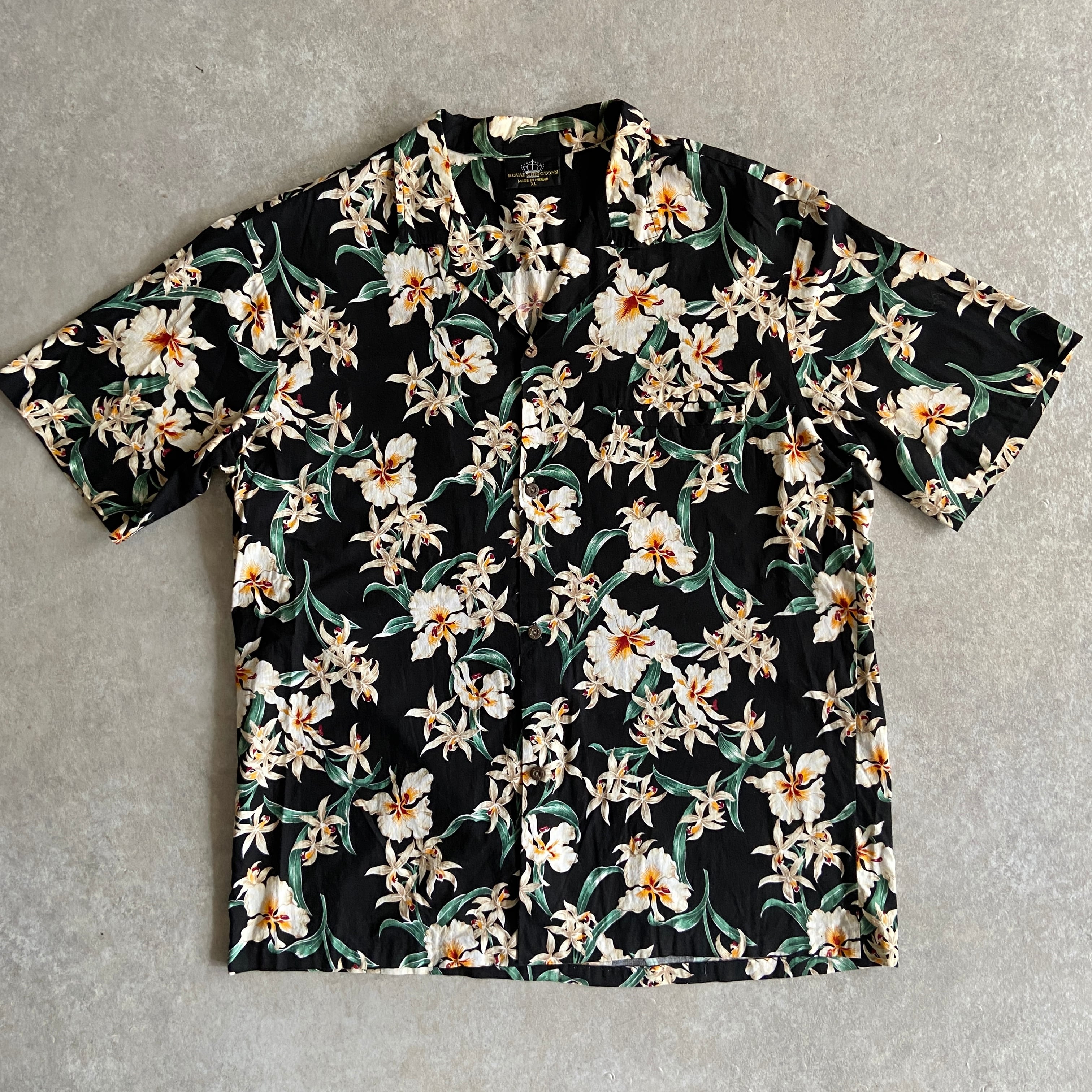 1990s ROYAL CREATIONS Hawaiian Shirt XL Made in Hawaii H312