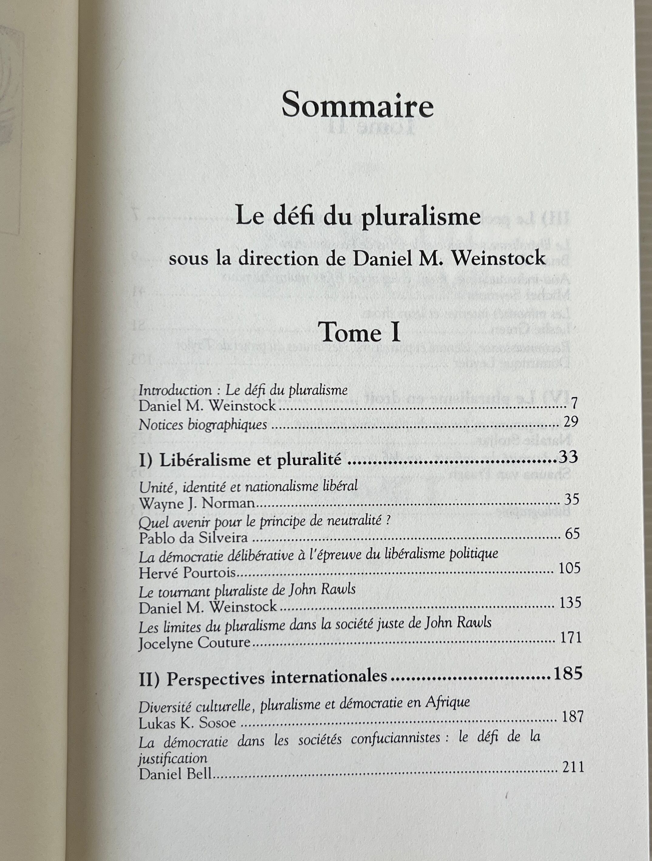 Le Defi du Pluralisme Tome 1,2 : Lekton vol. 3,4