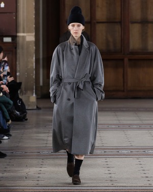 ssstein "WOOL FLANNEL OVERSIZED PEAK LAPEL JACKET〔GREY〕"
