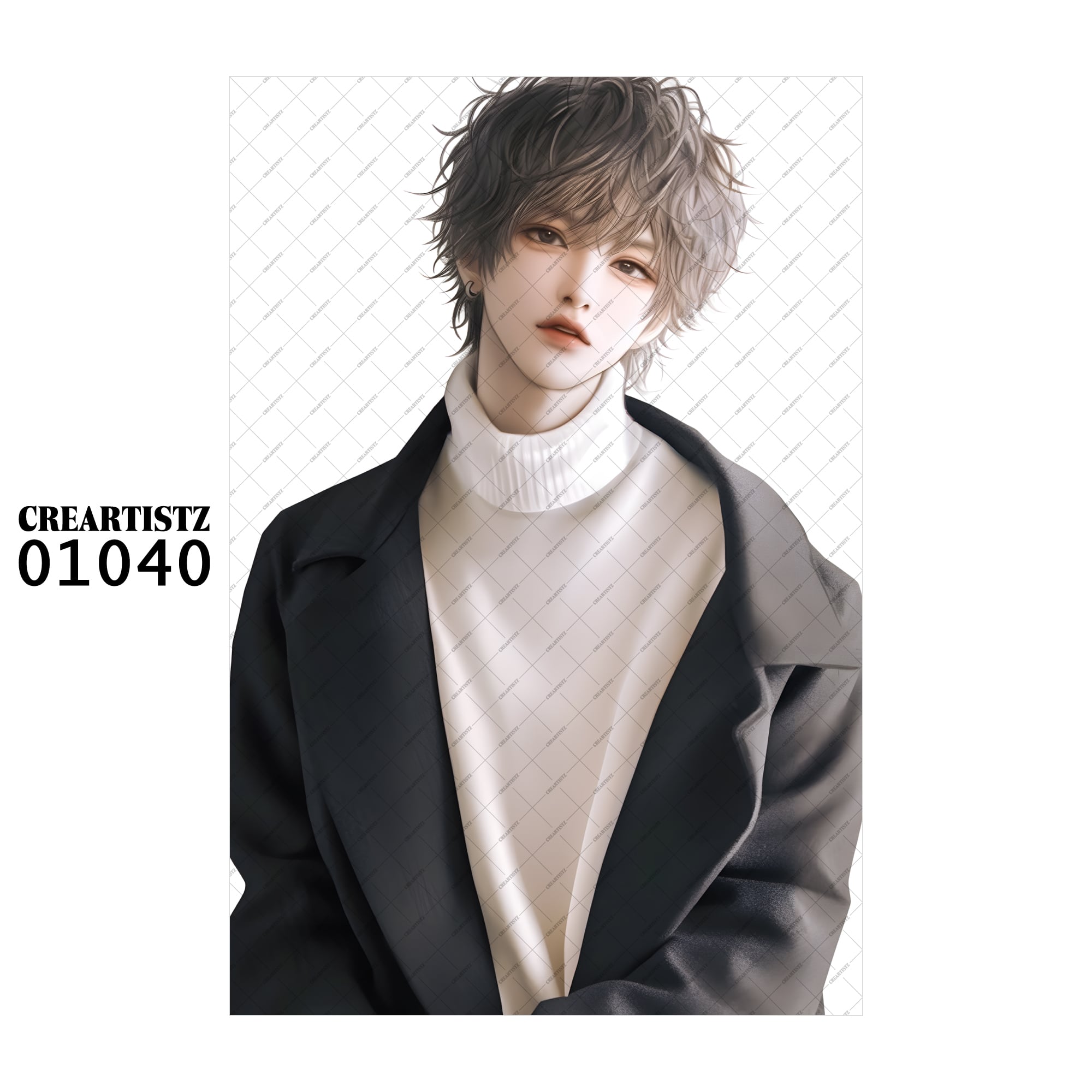 01040 ボーイ クール オリジナル ペーパー/ステッカー 4枚セット CREARTISTZ