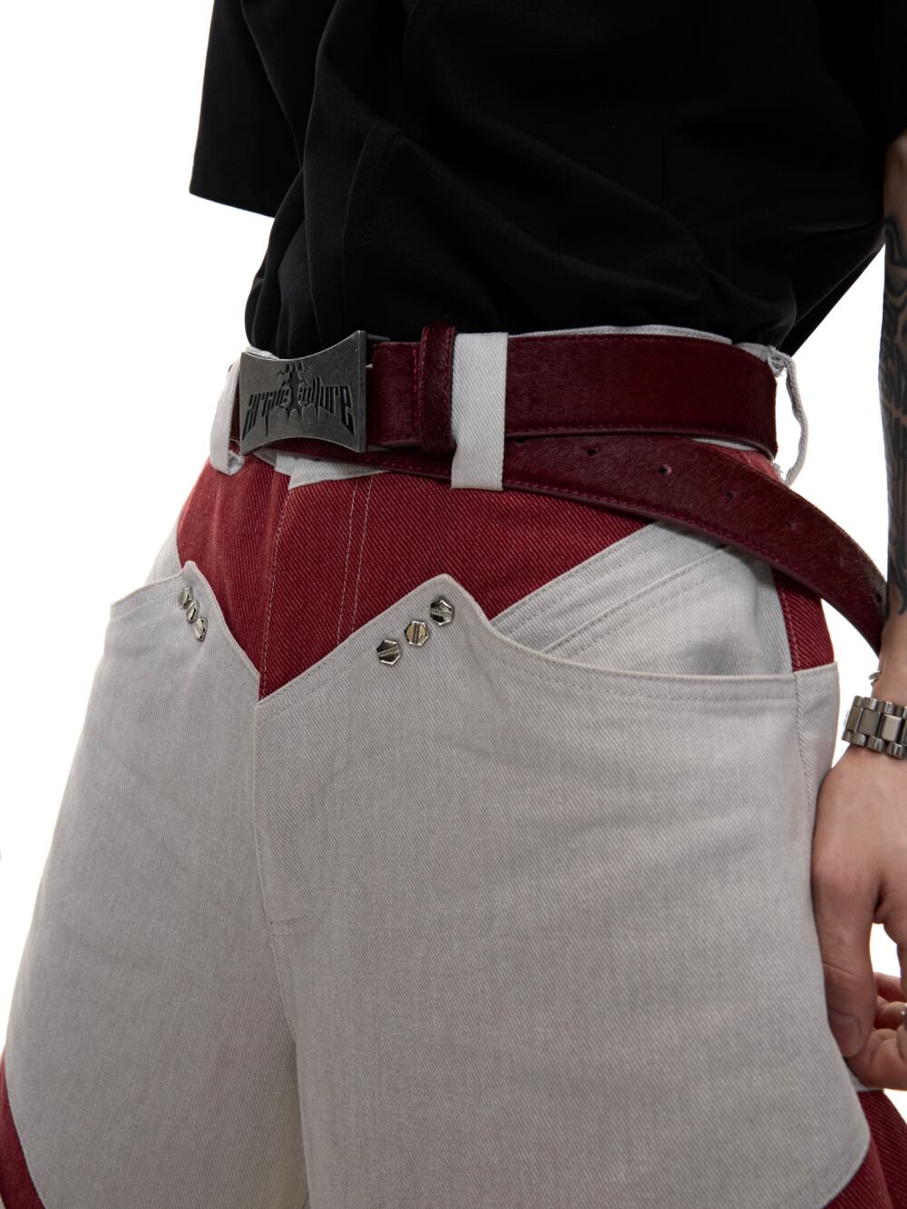 Argue Culture パラシュートカーゴパンツ バルーパンツ カーブ