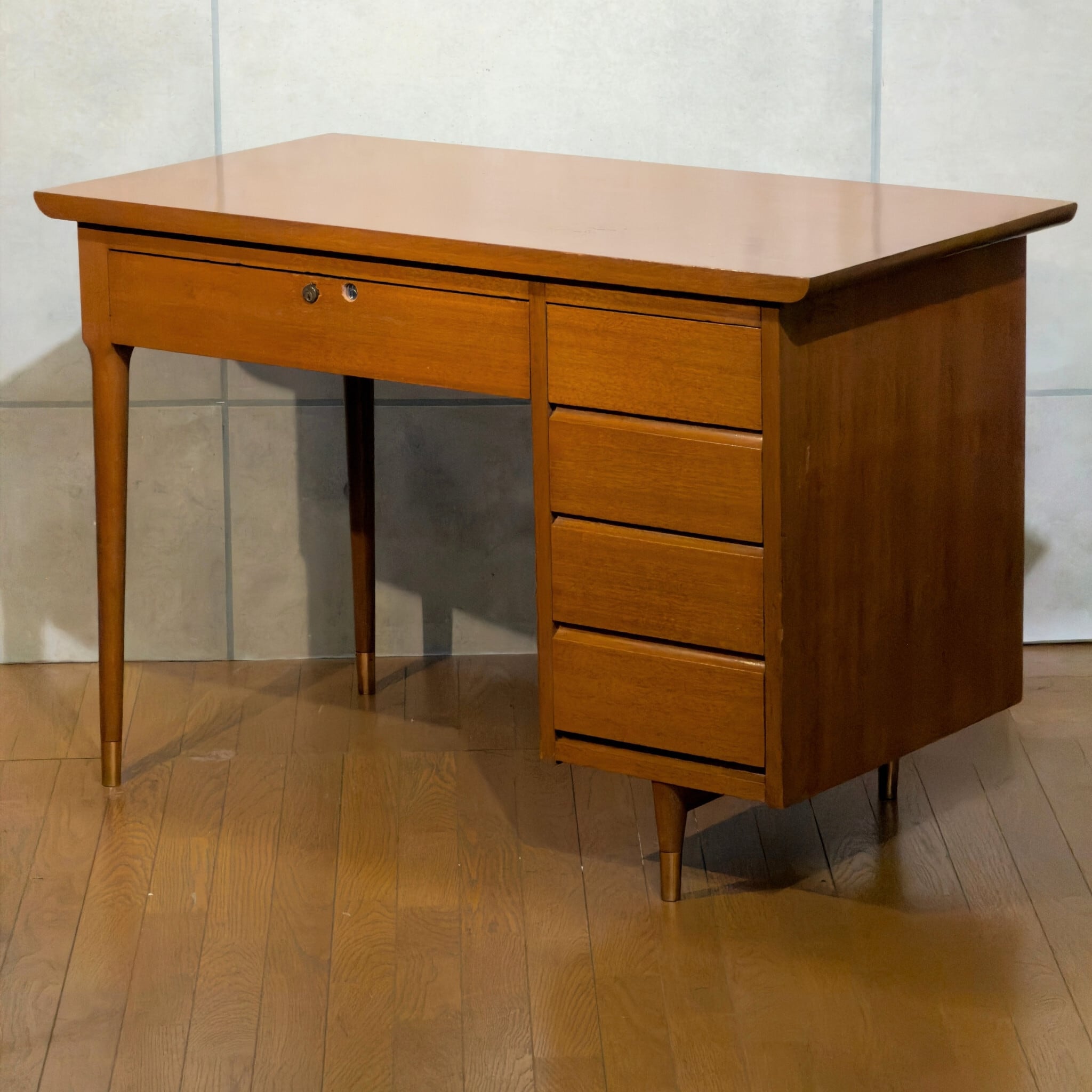 VINTAGE】Japanese Mid-Century One-Pedestal Desk / ジャパン