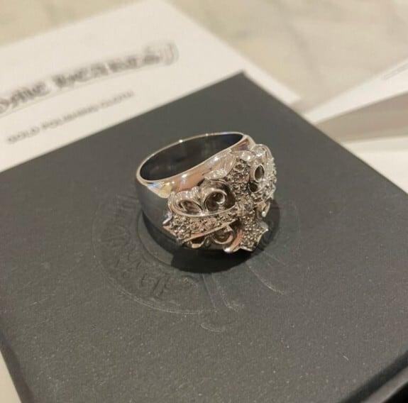 CHROME HEARTS クロムハーツ キーパーリング ダイヤモンド CHROME HEARTS クロムハーツ キーパーリング ダイヤモンド