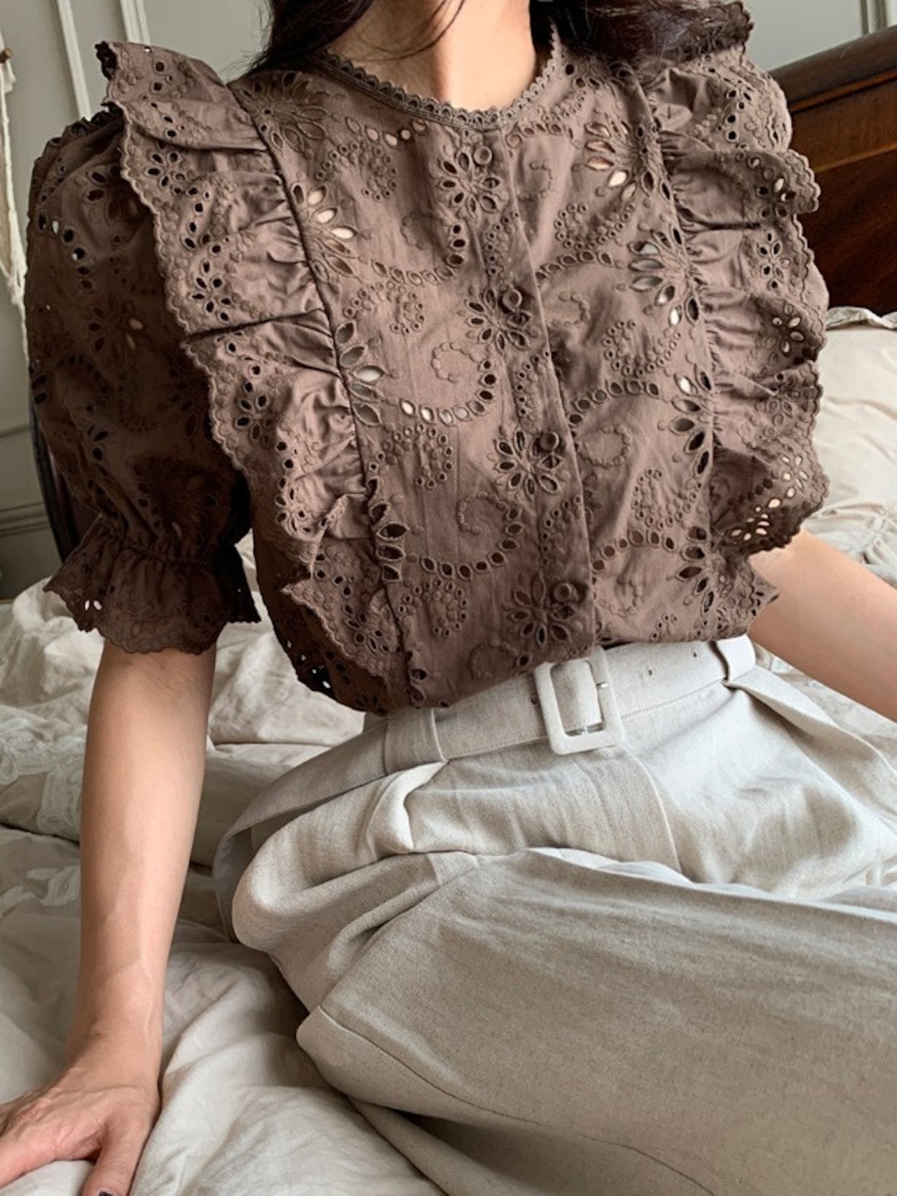 エンブロイダリーブラウス D1387