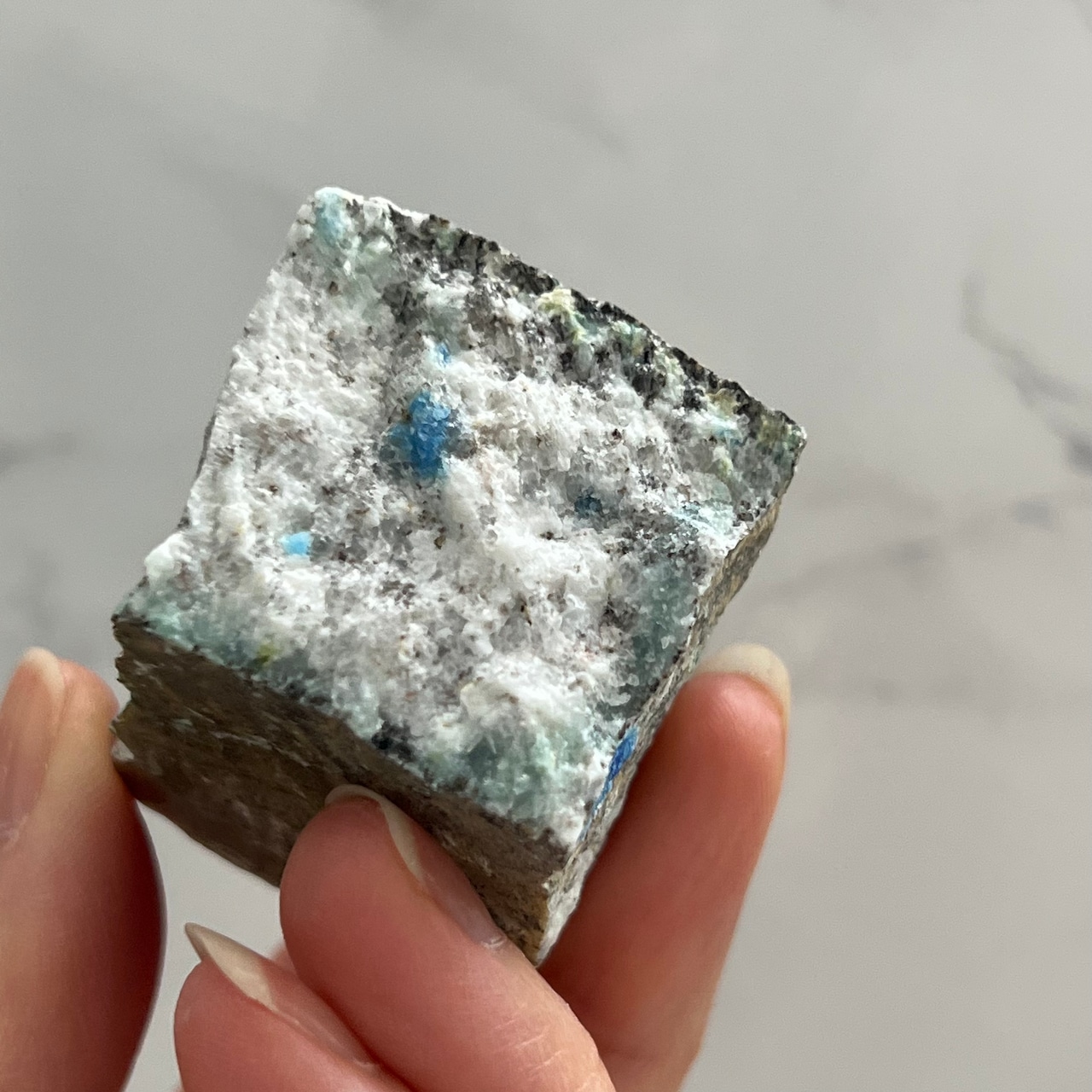 K2ストーン原石*K2アズライト*アズライトイングラナイト*天然石インテリア*置き物*N4