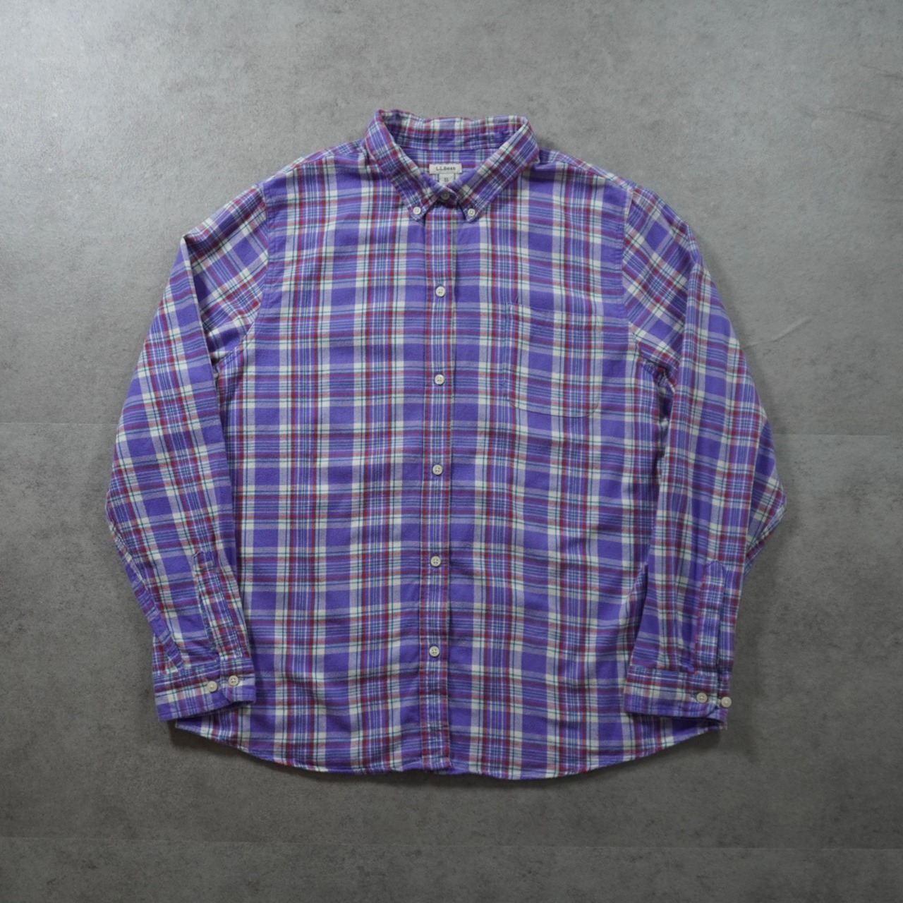 L.L.Bean flannel shirt  M〜L相当 古着 - 7