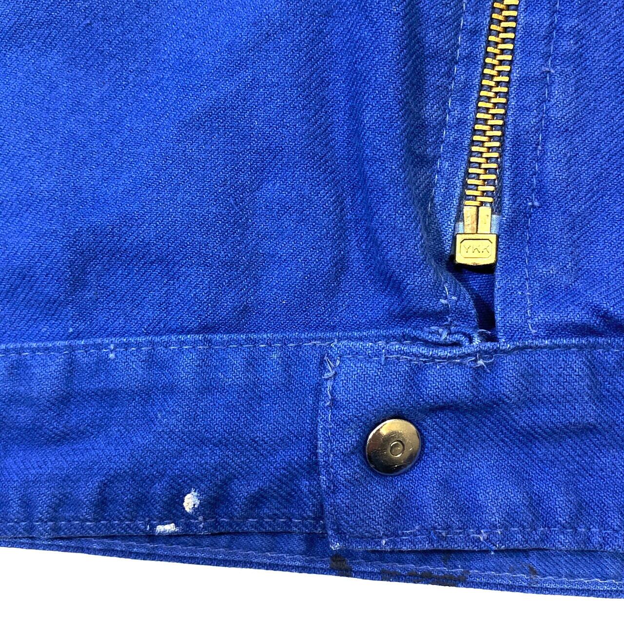 70年代 ビンテージ コットンツイル フルジップ ユーロワーク フレンチ