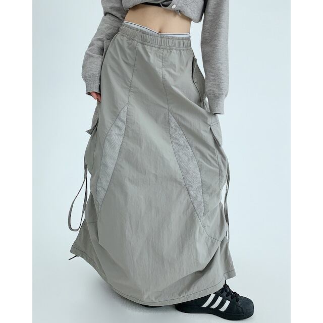 カーゴポケットロングスカート L00098