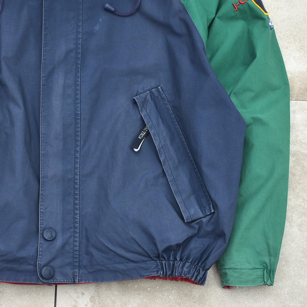 90s nautica crazy pattern reversible jkt | 古着屋 grin days memory