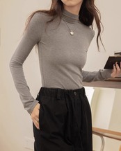High neck slim fit Top T20167
